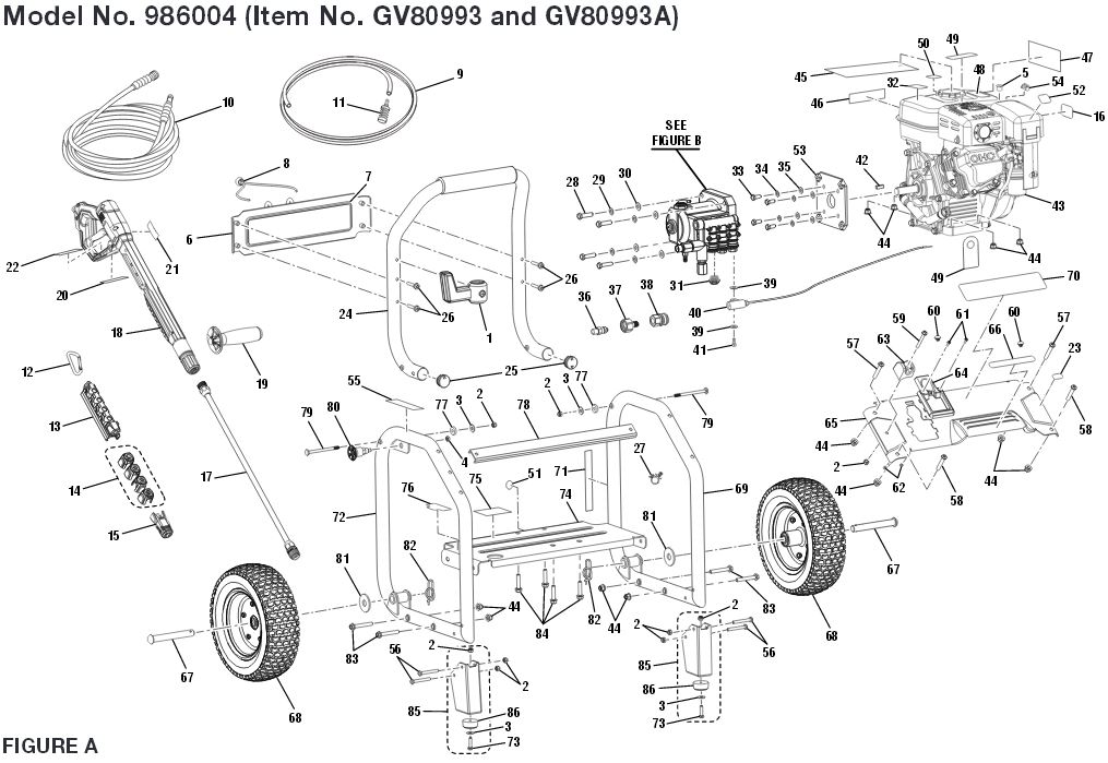 Gravely Model 986004 Breakdown